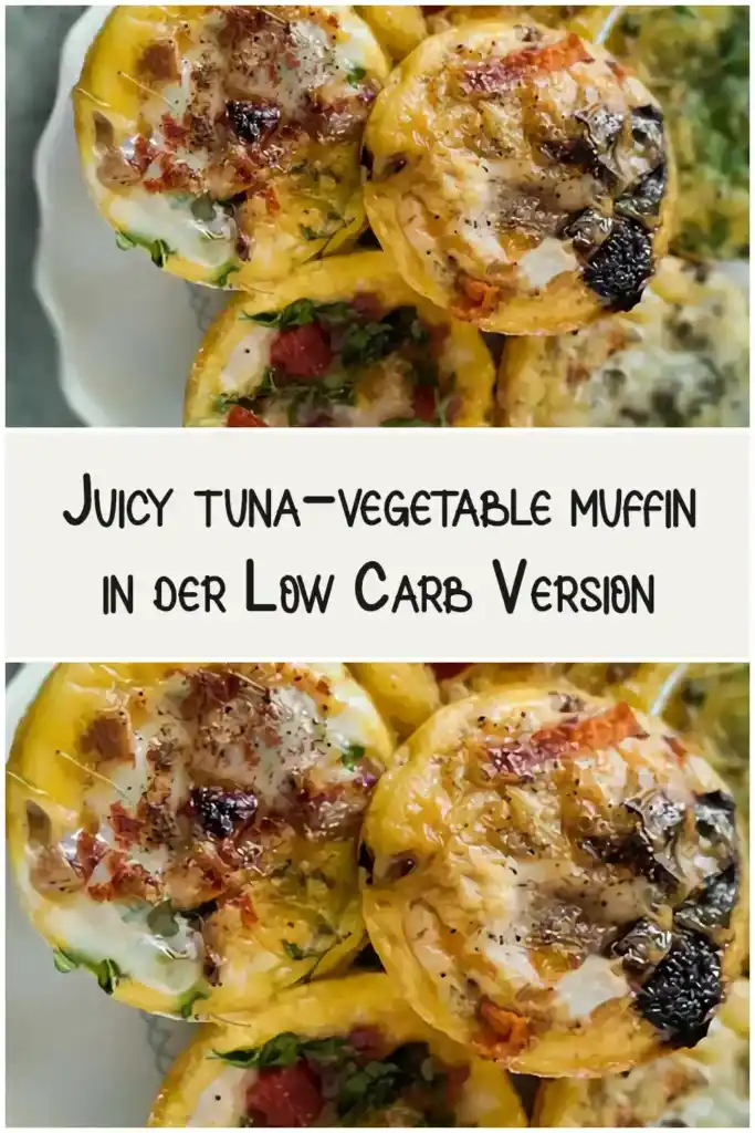 Juicy tuna-vegetable muffin in der Low Carb Version 1 juicy tuna vegetable muffin in der Low Carb Version