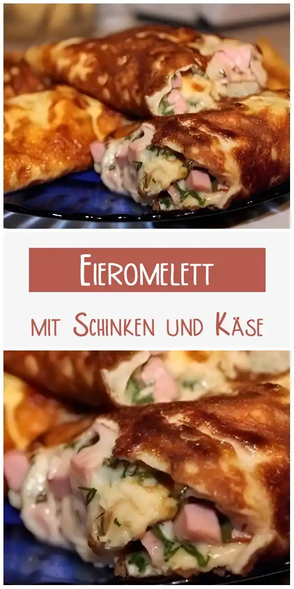 Eieromelett mit Schinken und Käse