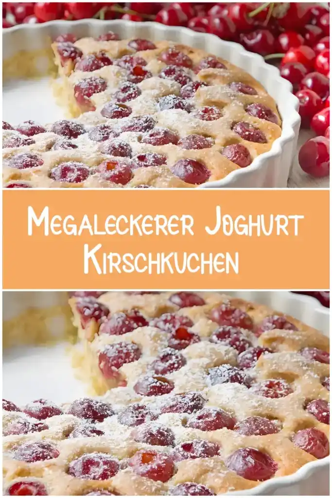 Megaleckerer Joghurt Kirschkuchen in 5 Minuten zubereitet 1 Megaleckerer Joghurt Kirschkuchen in 5 Minuten zubereitet