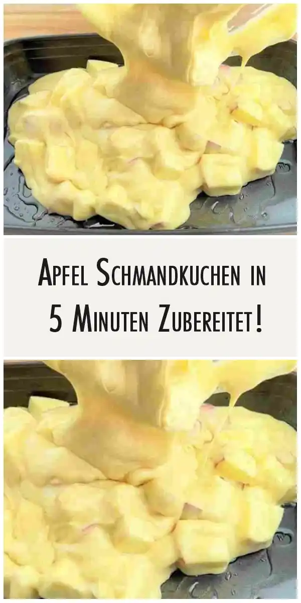 Apfel Schmandkuchen in 5 Minuten Zubereitet! 1 Apfel Schmandkuchen in 5 Minuten Zubereitet!