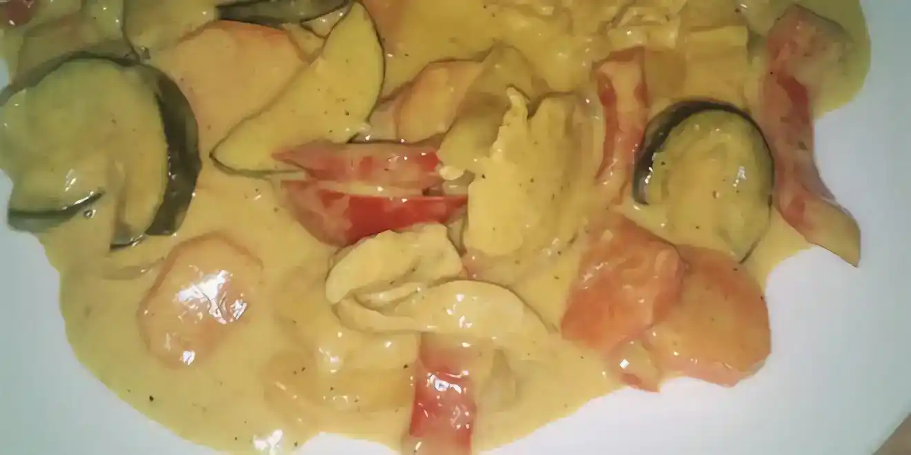 Curryhähnchen mit buntem Gemüse
