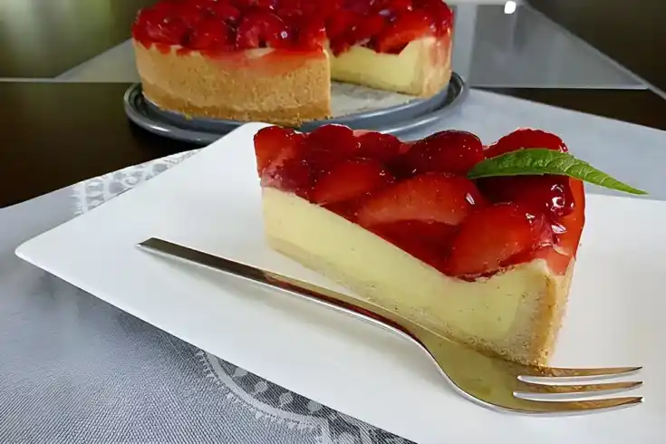 Erdbeer Käsekuchen Schnitten