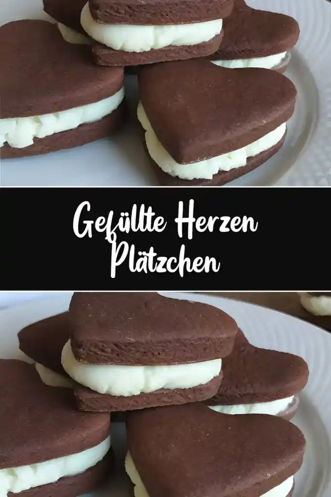 Gefüllte Herzen Plätzchen