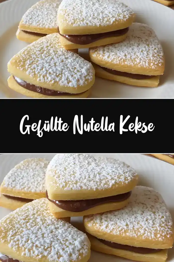 Gefüllte Nutella Kekse