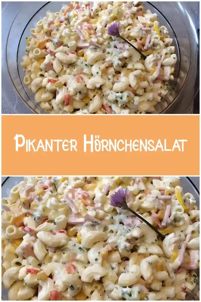 Pikanter Hörnchensalat 1 Pikanter Hörnchensalat
