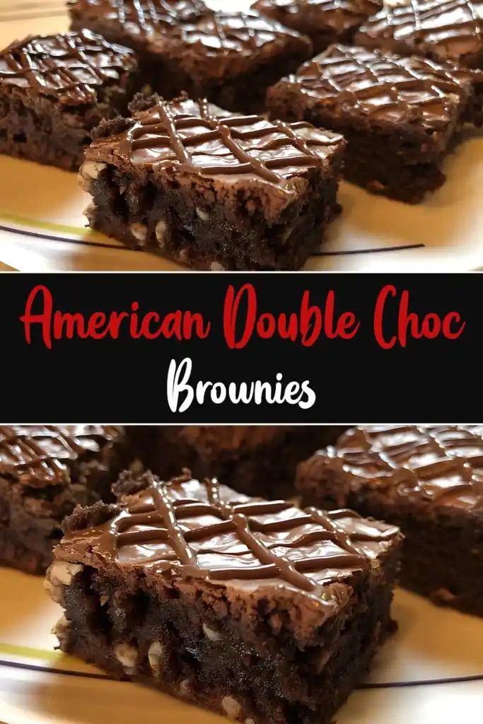 American Double Choc Brownies 1 American Double Choc Brownies