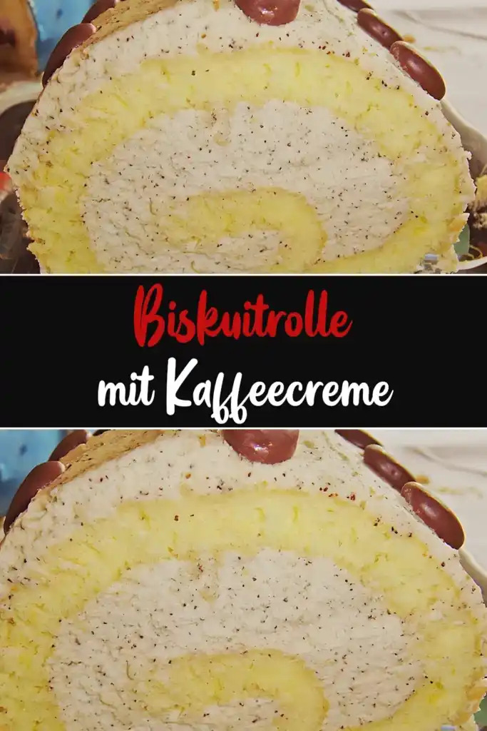 BISKUITROLLE MIT KAFFEECREME 1 BISKUITROLLE MIT KAFFEECREME