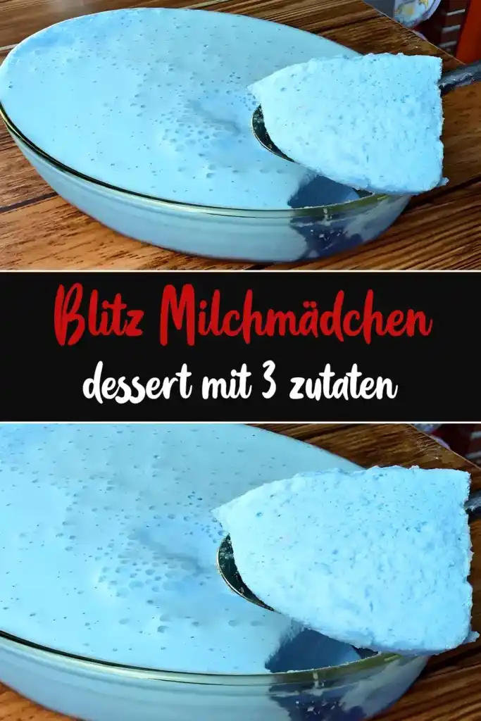 BLITZ MILCHMÄDCHEN DESSERT MIT 3 ZUTATEN 1 BLITZ MILCHMÄDCHEN DESSERT MIT 3 ZUTATEN