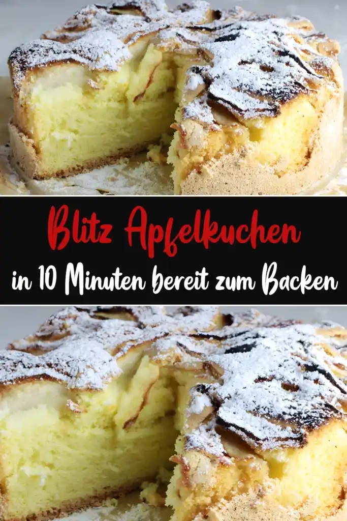 Blitz Apfelkuchen In 10 Minuten Bereit Zum Backen