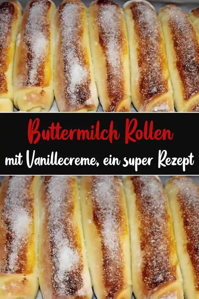 Buttermilch Rollen mit Vanillecreme 1 Buttermilch Rollen mit Vanillecreme