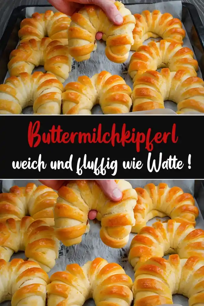 Buttermilchkipferl weich und fluffig wie Watte! 1 Buttermilchkipferl weich und fluffig wie Watte
