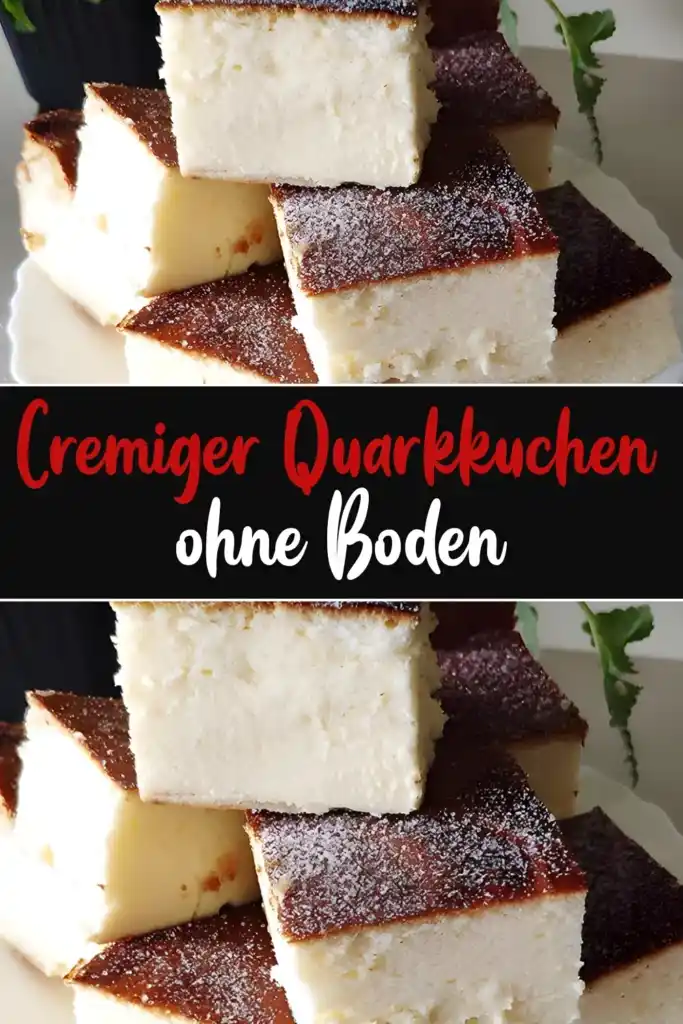 Cremiger Quarkkuchen ohne Boden