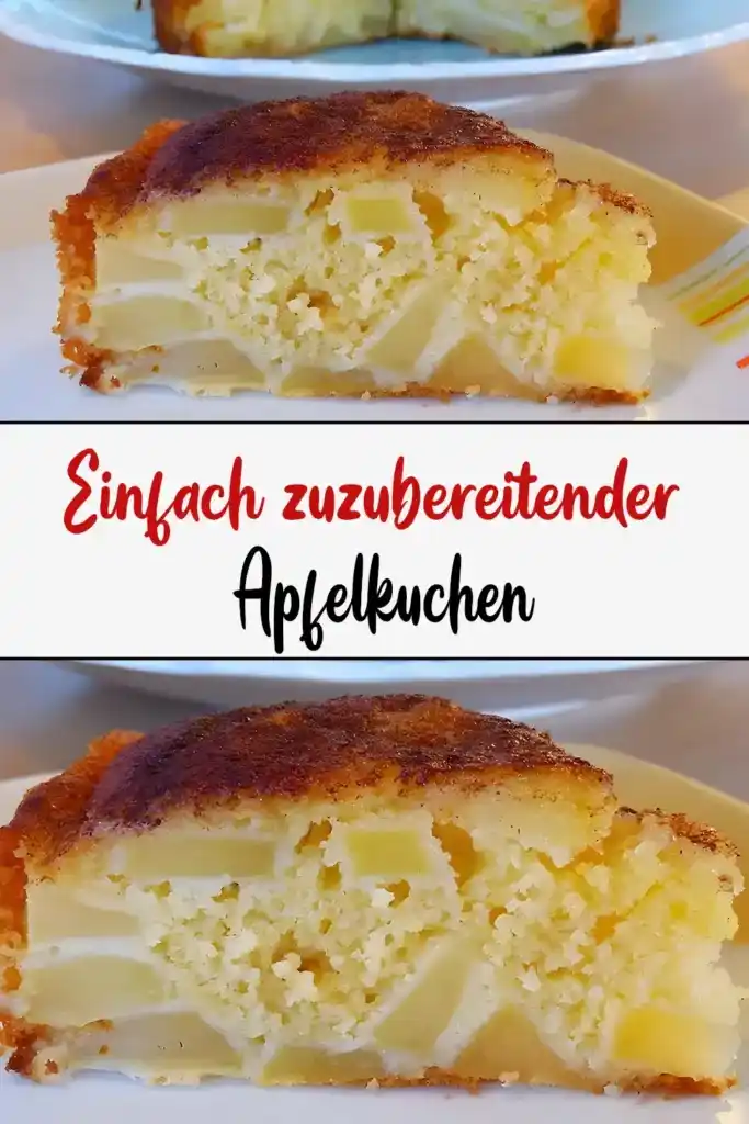 Einfach zuzubereitender Apfelkuchen 1 Einfach zuzubereitender Apfelkuchen1
