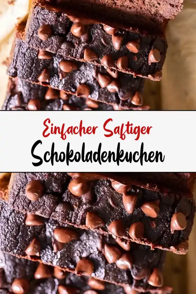 Einfacher saftiger Schokoladenkuchen