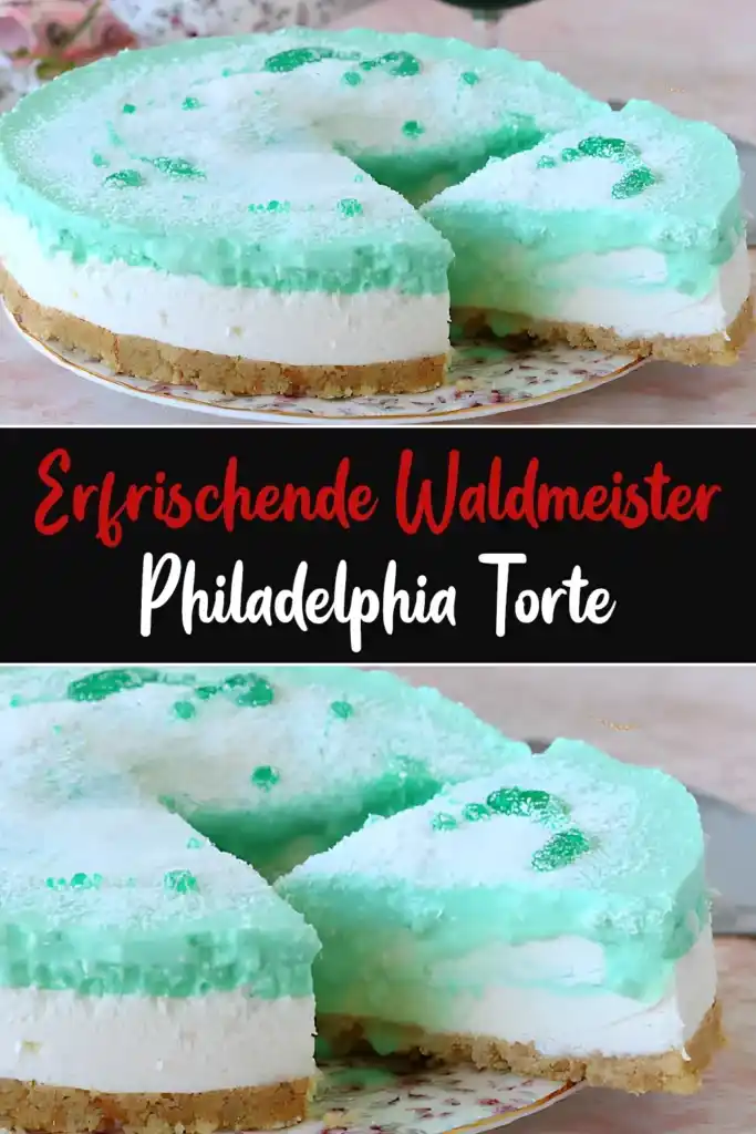Erfrischende Waldmeister Philadelphia Torte 1 Erfrischende Waldmeister Philadelphia Torte
