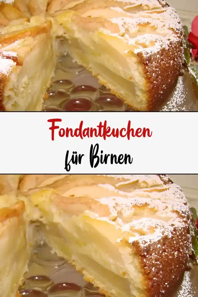 FONDANTKUCHEN FÜR BIRNEN 1 FONDANTKUCHEN FUeR BIRNEN1