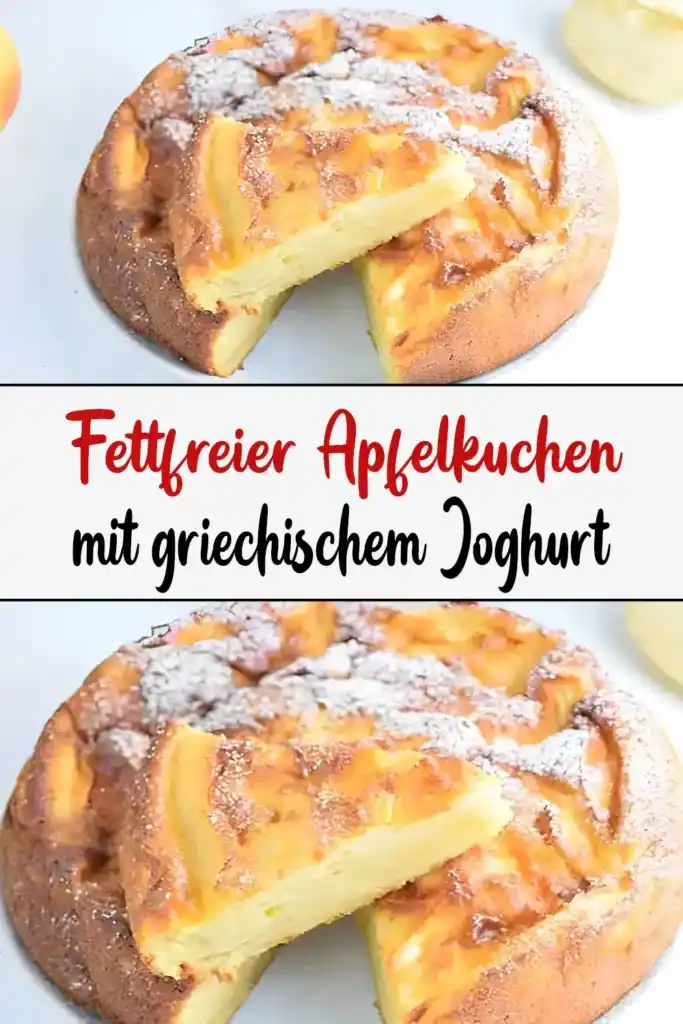Fettfreien Apfelkuchen mit griechischem Joghurt 1 Fettfreier Apfelkuchen mit griechischem Joghurt1
