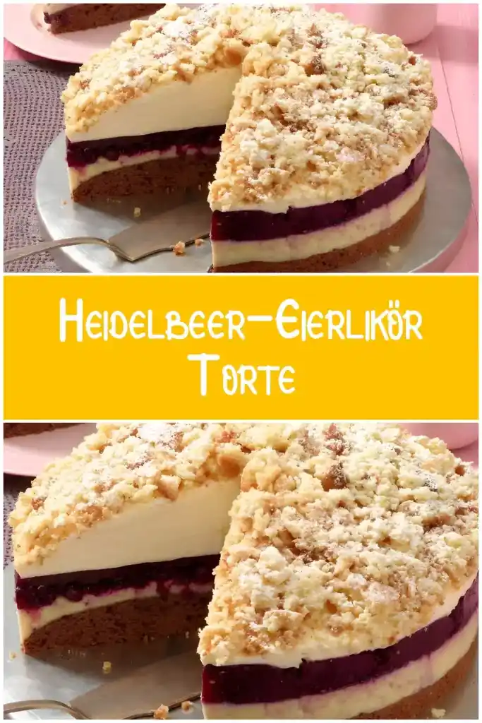Heidelbeer-Eierlikör-Torte 1 Heidelbeer Eierlikoer Torte