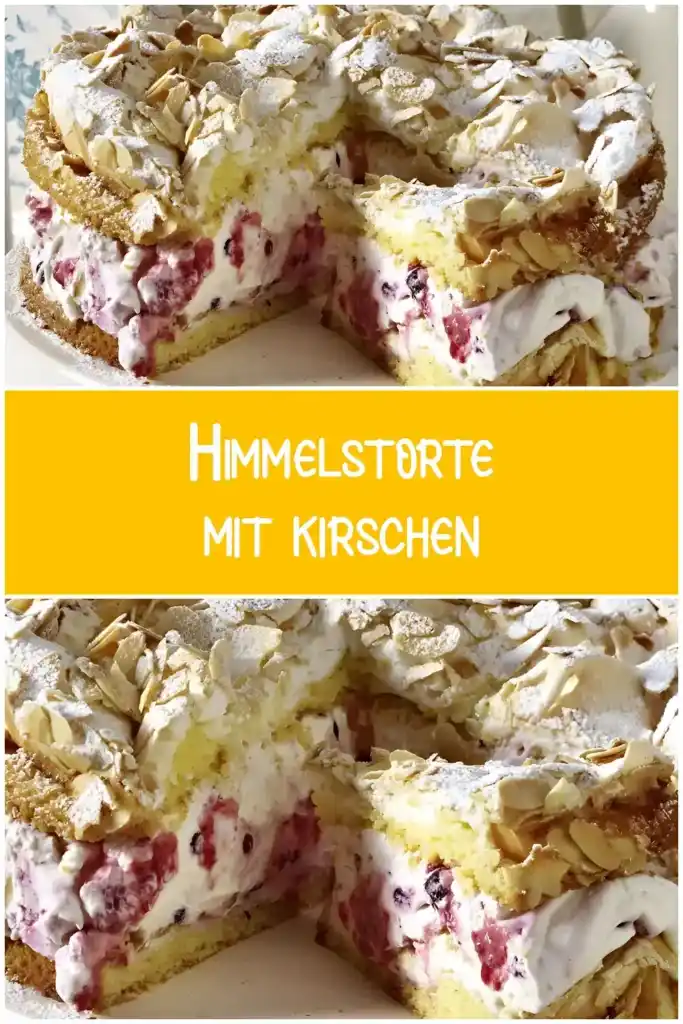 Himmelstorte mit Kirschen 1 Himmelstorte mit kirschen