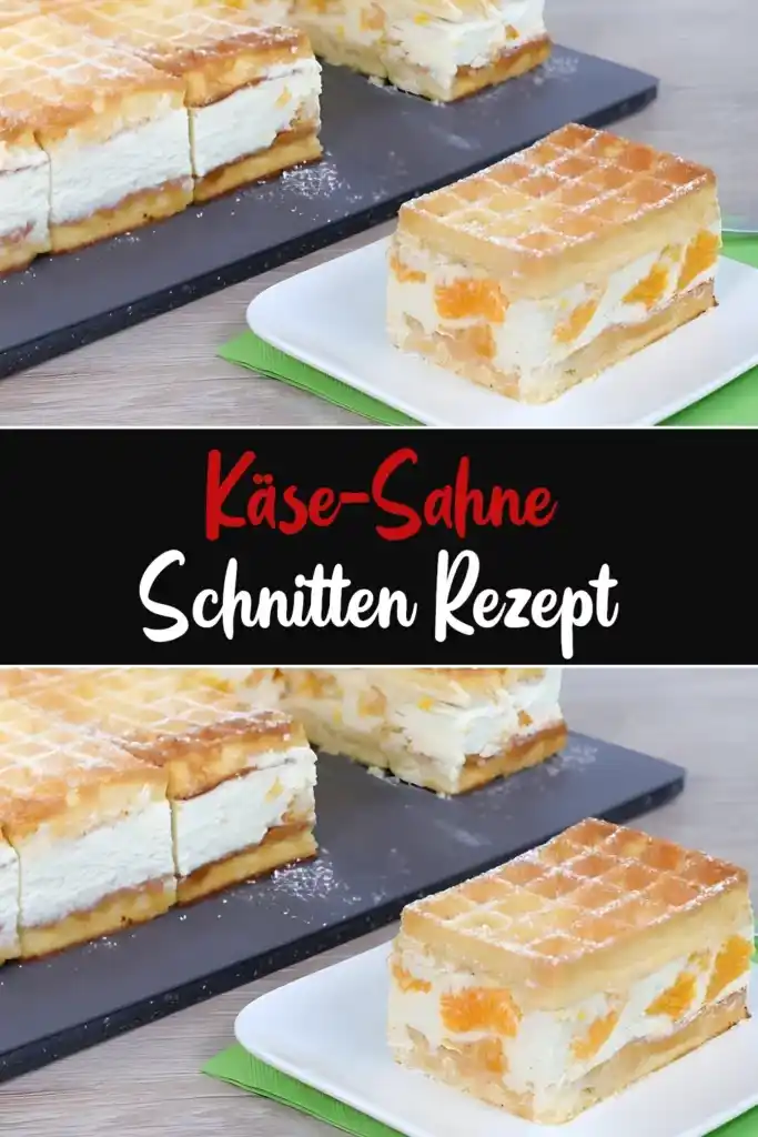 Käse-Sahne Schnitten 1 Käse-Sahne Schnitten