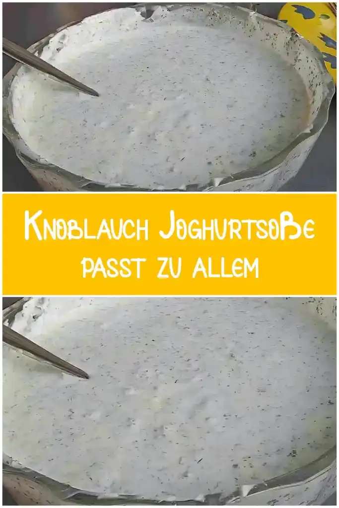 Knoblauch Joghurtsoße passt zu allem 1 Knoblauch Joghurtsosse passt zu allem