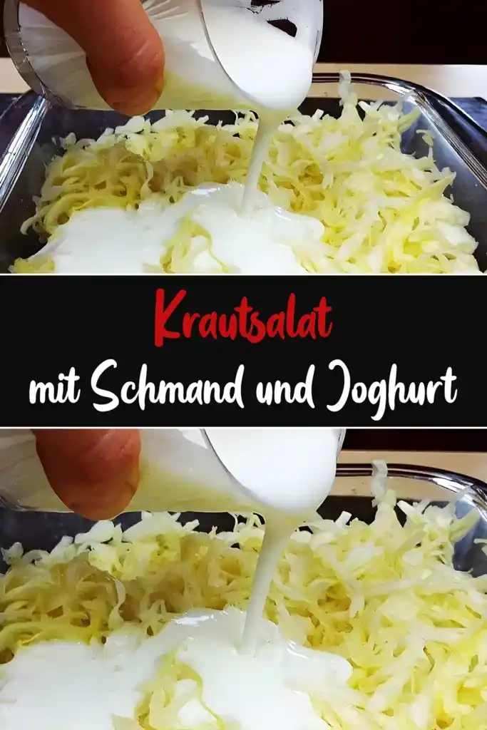 Krautsalat mit Schmand und Joghurt 1 Krautsalat mit Schmand und Joghurt
