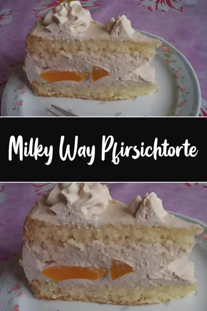 Milky Way Pfirsichtorte
