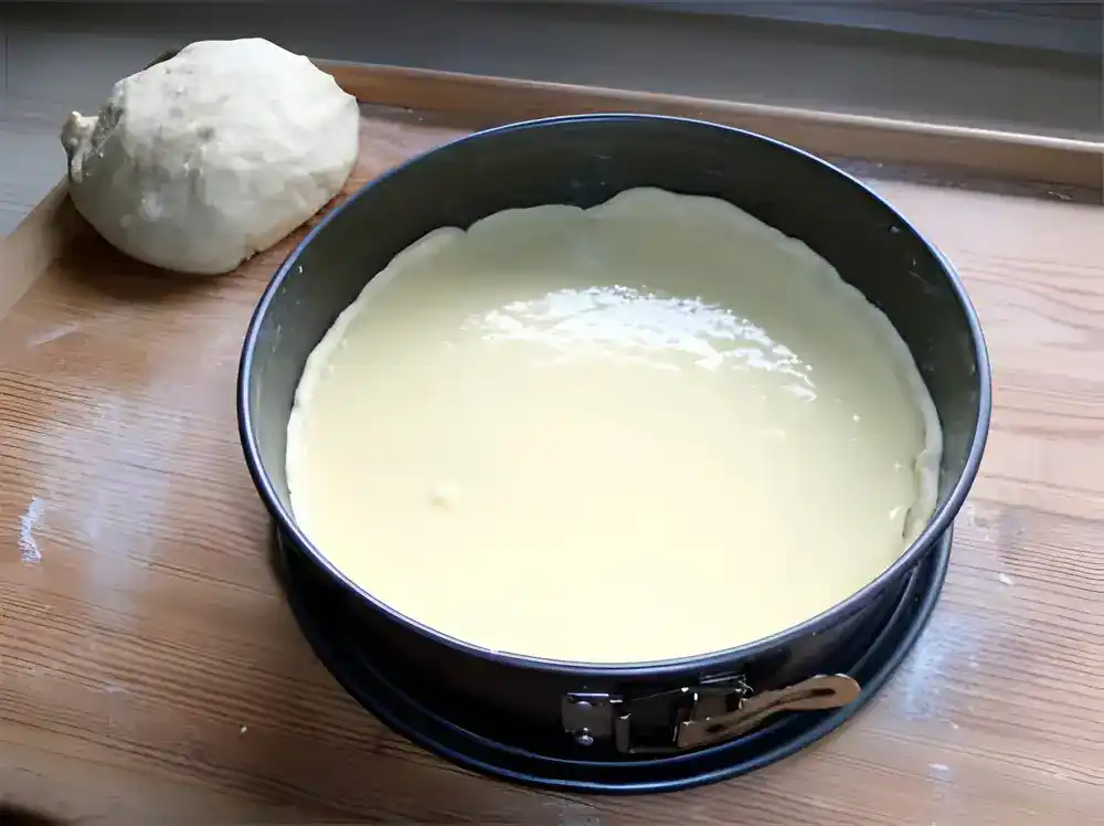Rosenkuchen mit Vanillepudding und Nuss- oder Mohnfüllung 3 Rosenkuchen