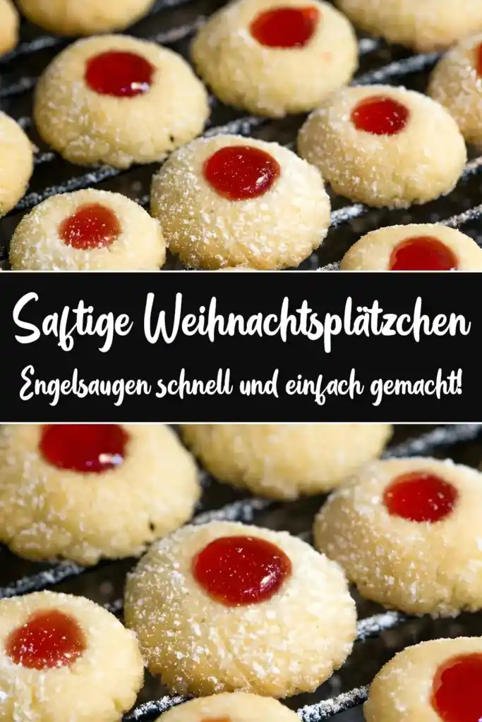 Saftige Weihnachtsplätzchen – Engelsaugen schnell und einfach gemacht! 1 Saftige Weihnachtsplaetzchen – Engelsaugen schnell und einfach gemacht
