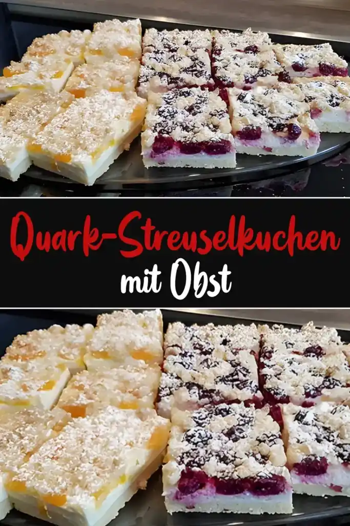 Schneller Quark-Streuselkuchen mit Obst 1 Schneller Quark Streuselkuchen mit Obst