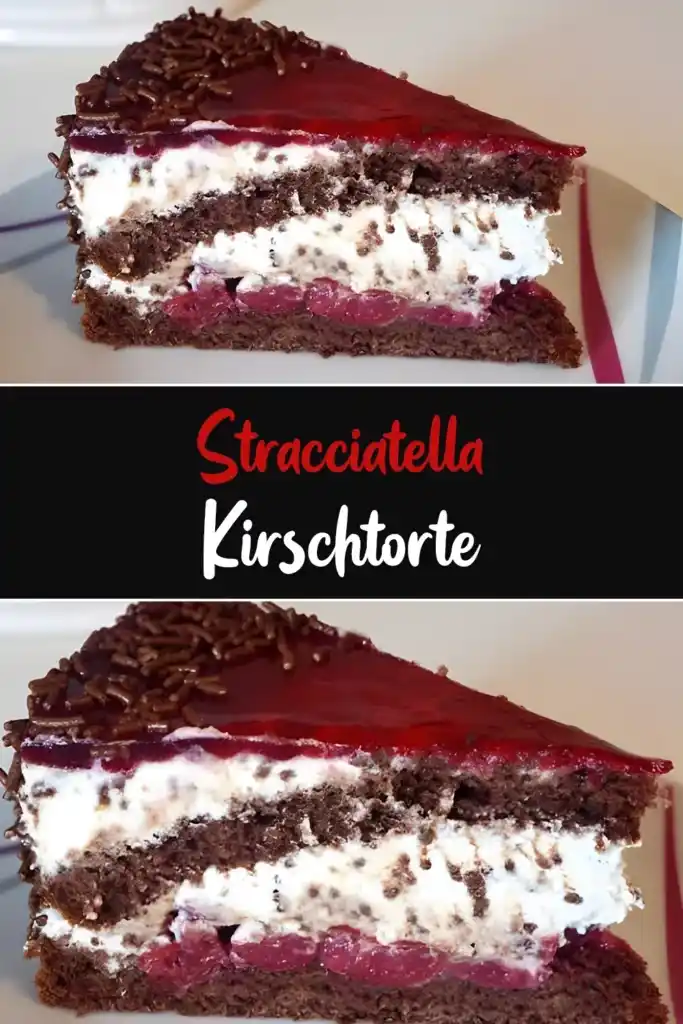 Stracciatella Kirschtorte: Ein Leckerer Genuss 1 Stracciatella Kirschtorte