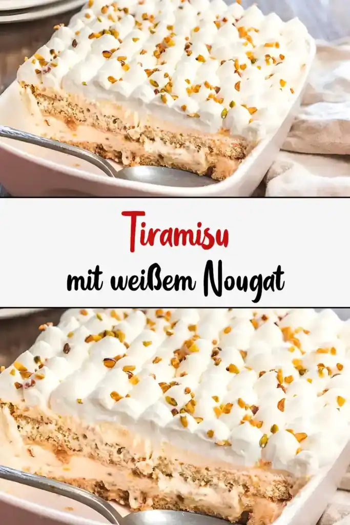 Tiramisu mit weißem Nougat 1 Tiramisu mit weißem Nougat