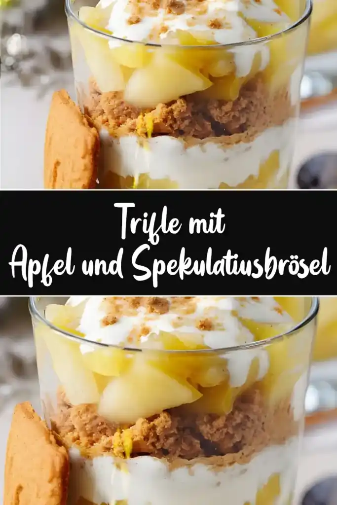 Trifle mit Apfel und Spekulatiusbrösel: Ein Leckerbissen zum Genießen 1 Trifle mit Apfel und Spekulatiusbroesel