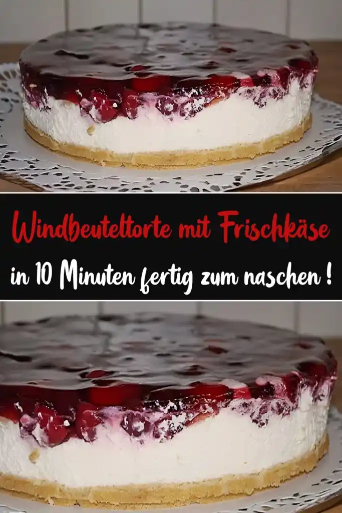 Windbeuteltorte mit Frischkäse: Ein blitzschnelles Naschvergnügen in 10 Minuten! 1 Windbeuteltorte mit Frischkäse: Ein blitzschnelles Naschvergnügen in 10 Minuten!