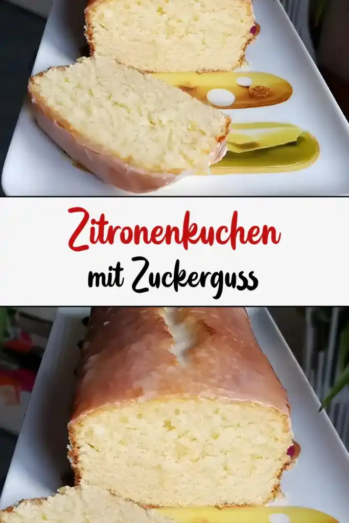 Zitronenkuchen mit Zuckerguss