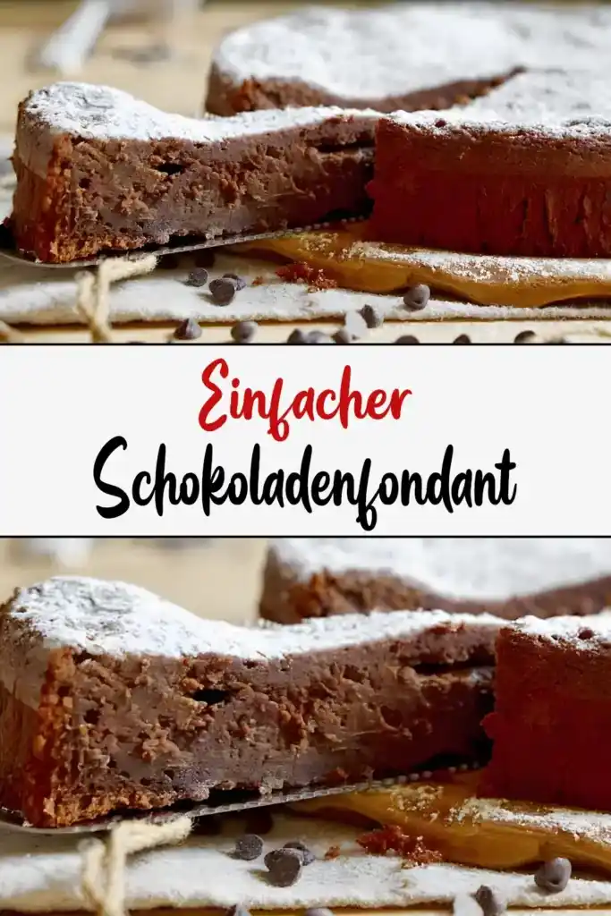 Einfacher Schokoladenfondant 1 einfacher Schokoladenfondant1