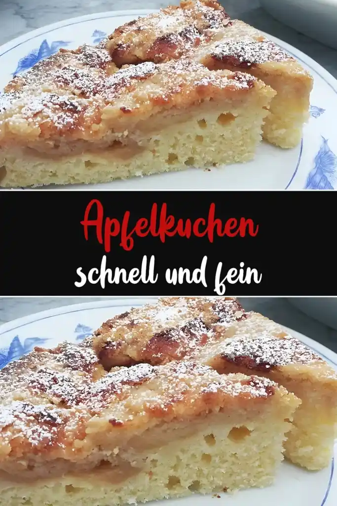 Schneller Und Feiner Apfelkuchen