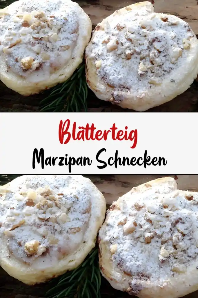 Blätterteig Marzipan Schnecken 1 Blätterteig Marzipan Schnecken