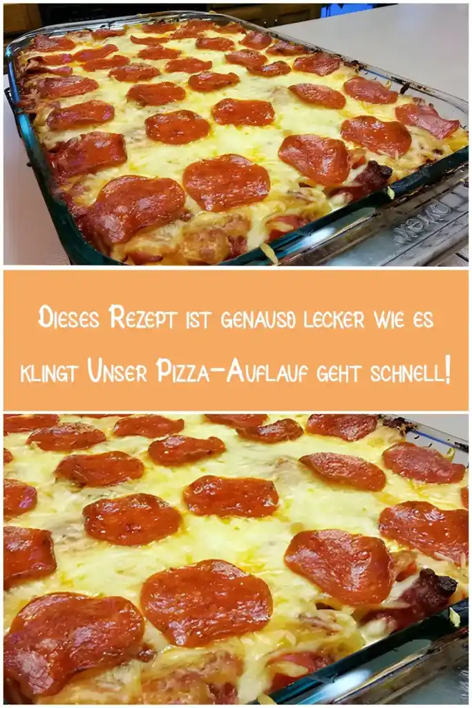 Rezept für einen Schnellen Pizza-Auflauf 1 Dieses Rezept ist genauso lecker wie es klingt Unser Pizza Auflauf geht schnell