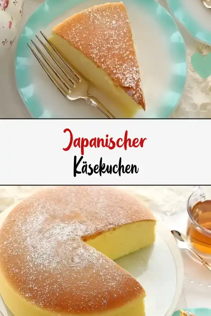 Japanischer Käsekuchen: Leicht, Luftig und Einzigartig 1 Japanischer Kaesekuchen pin