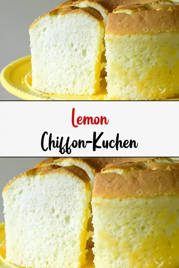 Zitronen-Chiffon-Kuchen 1 Lemon Chiffon Kuchen pin