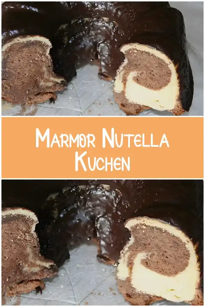 Marmor Nutella Kuchen 1 Marmor Nutella Kuchen