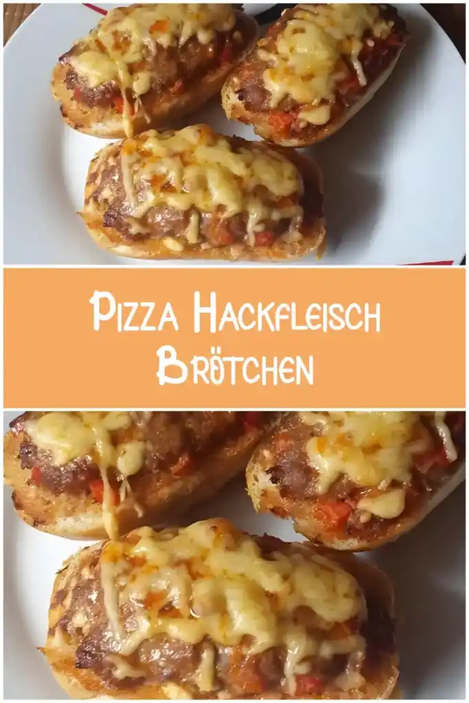 Pizza Hackfleisch Brötchen