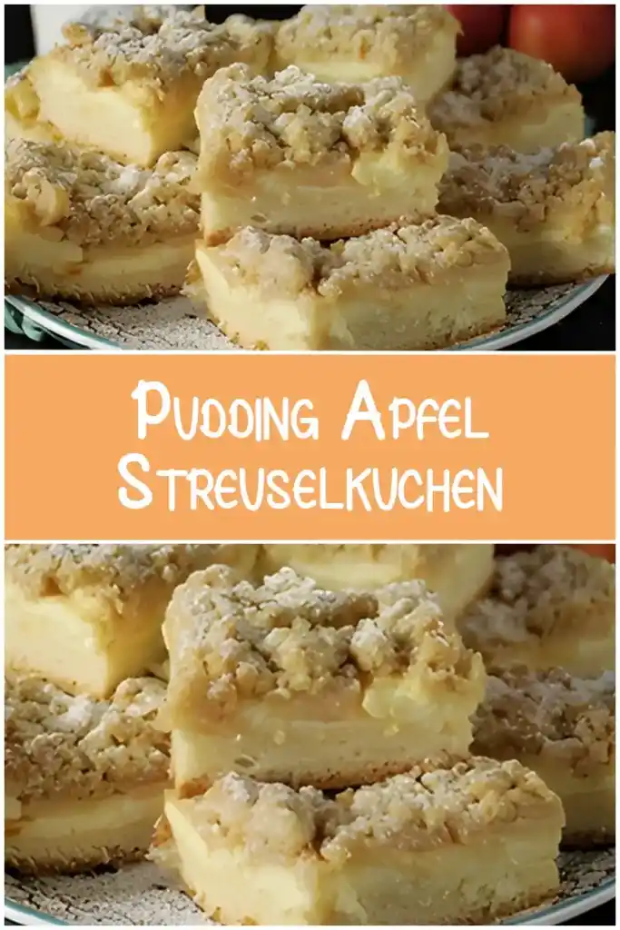 Pudding-Apfel-Streuselkuchen 1 Pudding Apfel Streuselkuchen