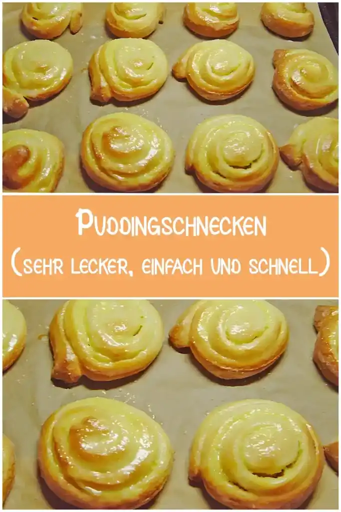 Puddingschnecken (ergibt ca. 20 Stück) 1 Puddingschnecken (ergibt ca. 20 Stück)