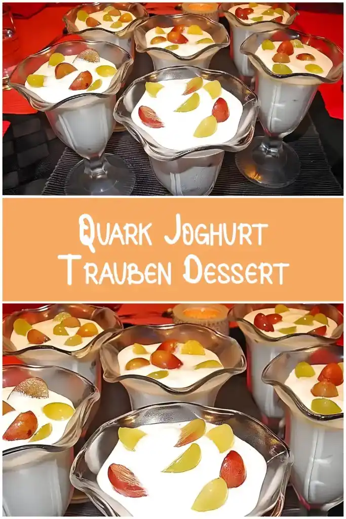 Quark-Joghurt-Trauben-Dessert 1 Quark Joghurt Trauben Dessert