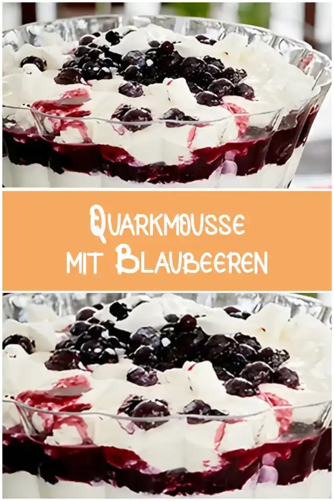 Quarkmousse mit Blaubeeren 1 Quarkmousse mit Blaubeeren