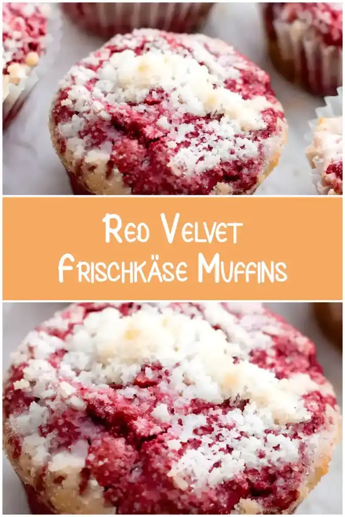 Red Velvet Frischkäse Muffins 1 Red Velvet Frischkaese Muffins