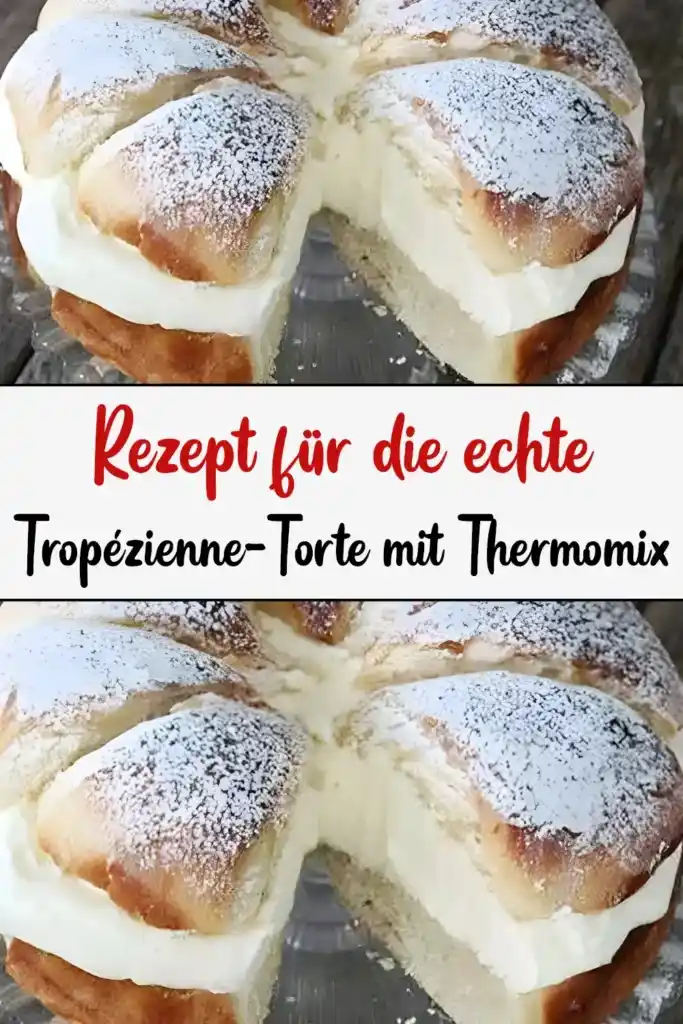 Rezept für die Authentische Tropézienne-Torte mit Thermomix 1 Rezept fuer die echte Tropezienne Torte mit Thermomix1