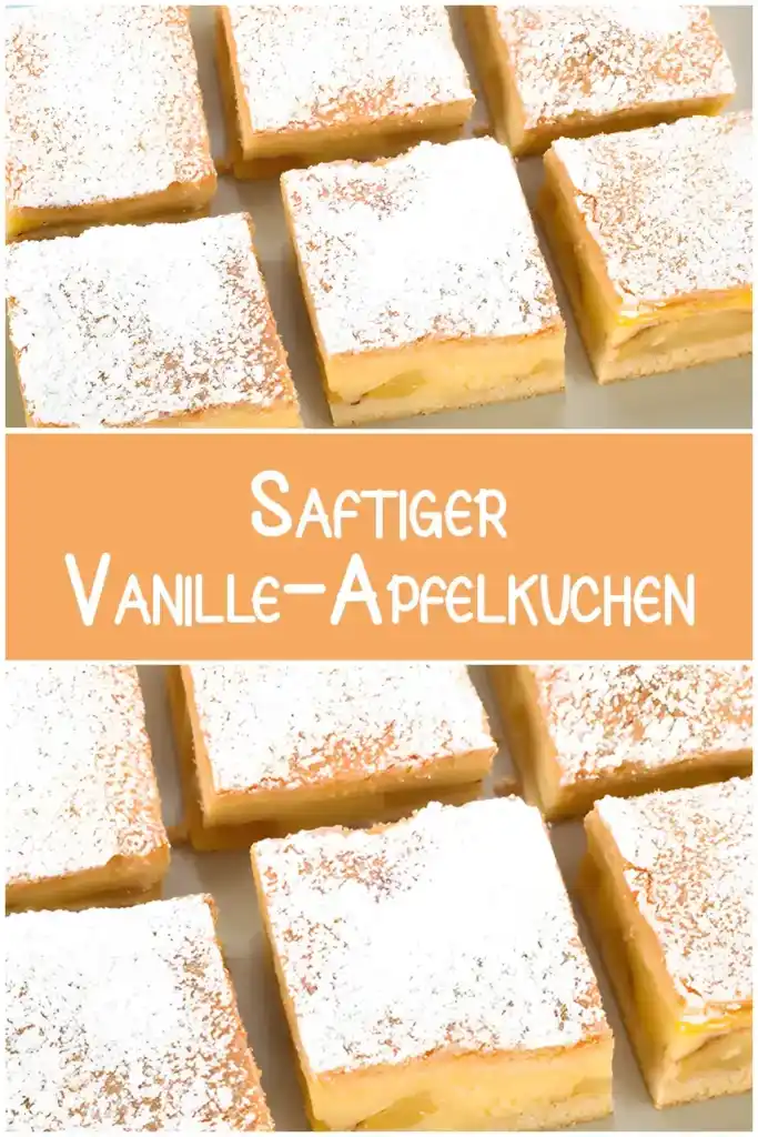 Saftiger Vanille-Apfelkuchen 1 Saftiger Vanille Apfelkuchen